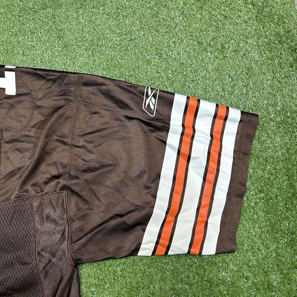 Cleveland Browns Jersey Mens Extra Large Brown Edwards #17 Reebok NFL Vintage - Picture 4 of 10
